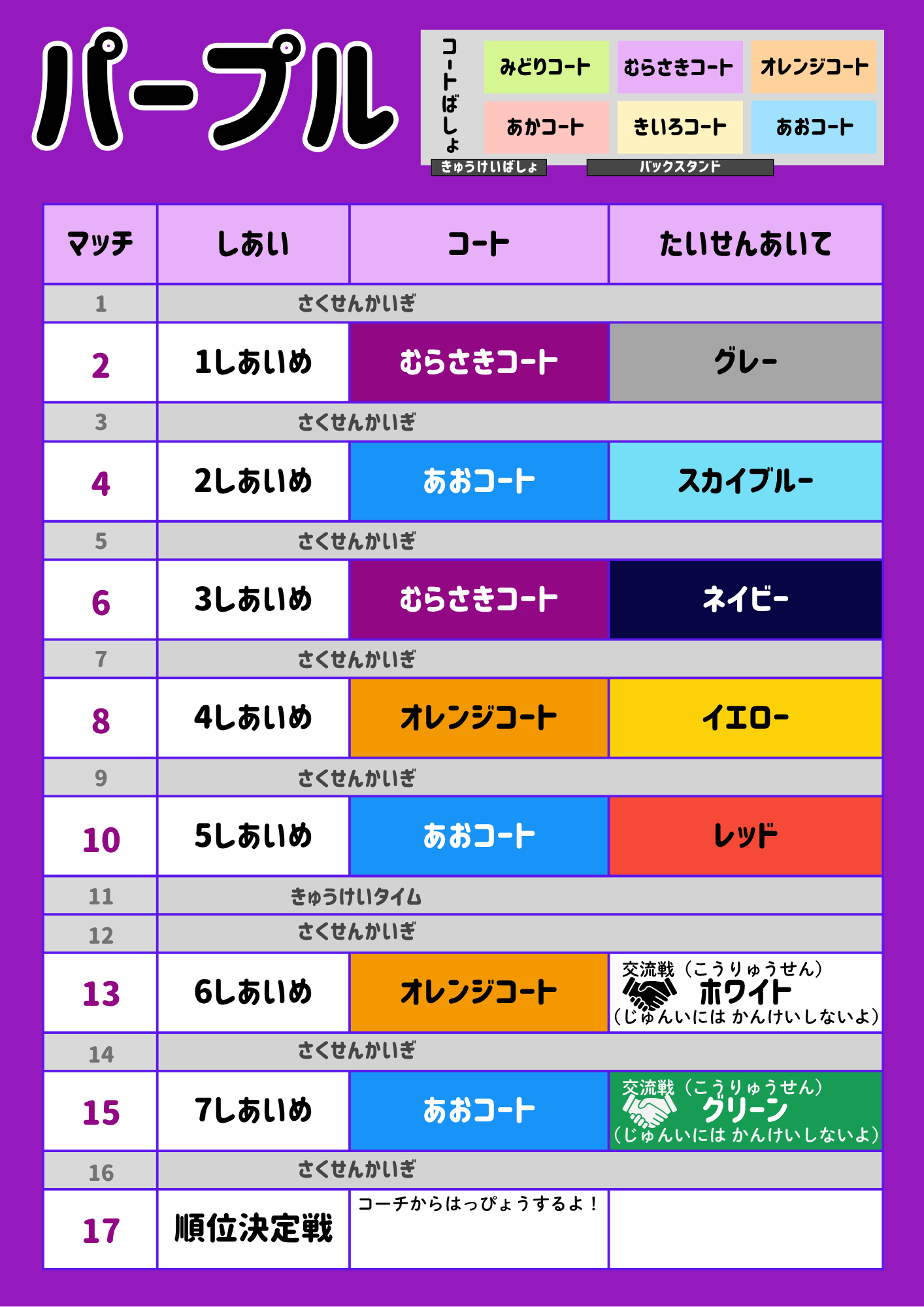 チャレンジリーグ パープル