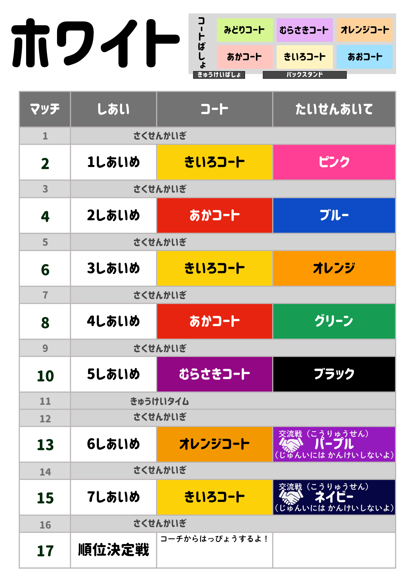 チャレンジリーグ ホワイト