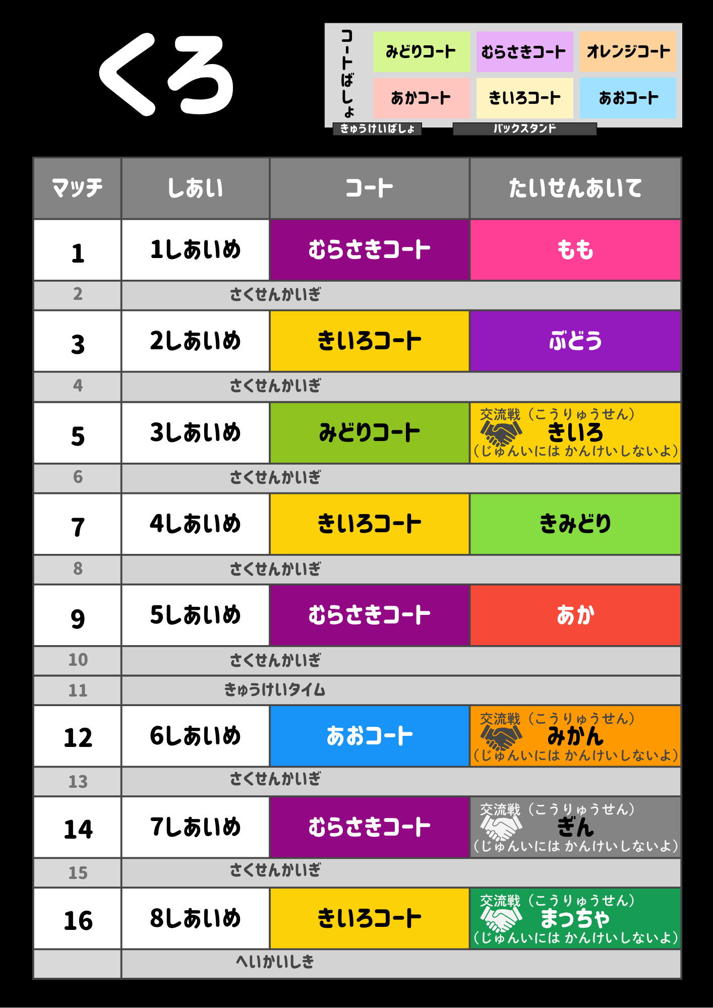 エントリーリーグ くろ