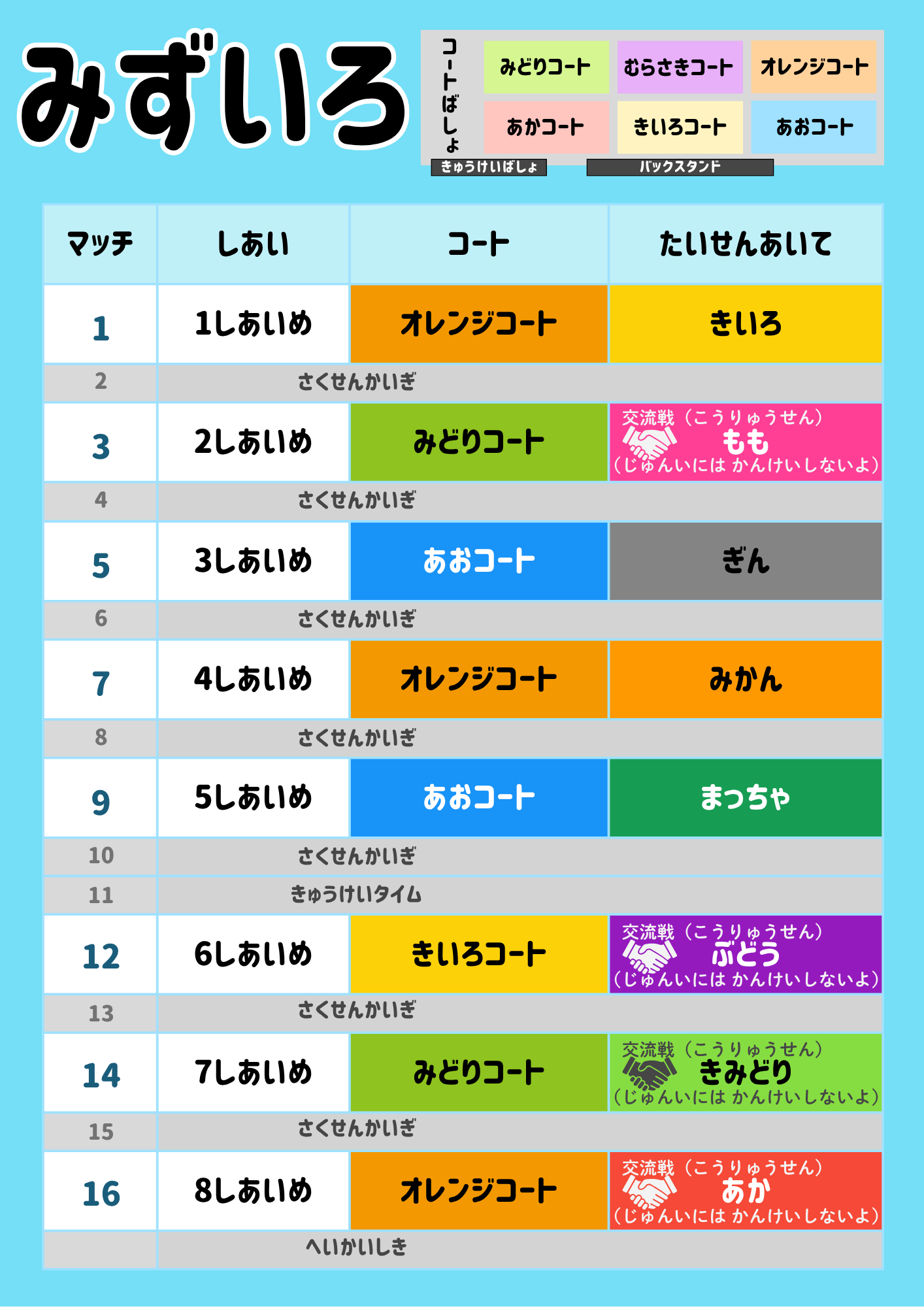 エントリーリーグ みずいろ