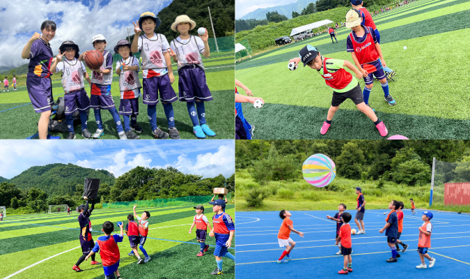 オールスポーツコースの川遊び